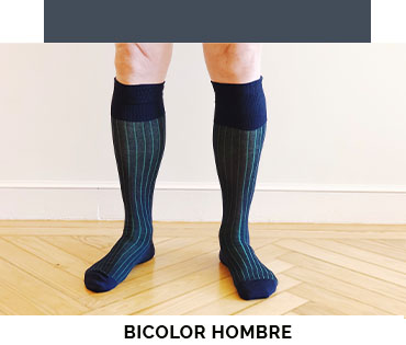 Calcetines de hilo de escocia bicolor Four Cottons